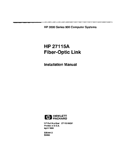27115-90001_27115A_Fiber-Optic_Link_Installation_Apr90
