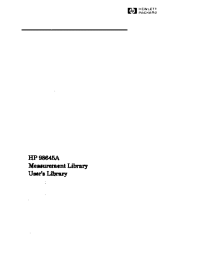 98645-90001_98645A_Measurement_Library_Users_Manual_Jul88