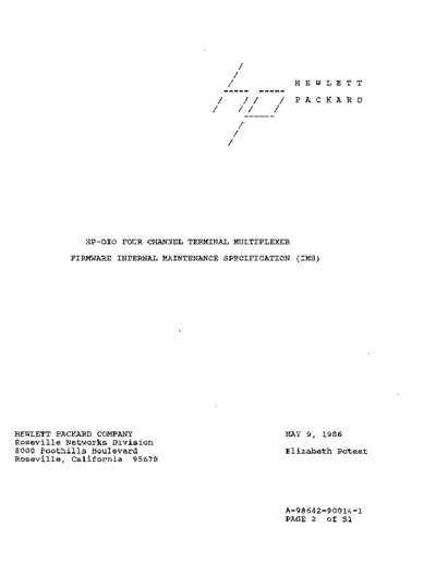 98642_HP-DIO_Four_Channel_Mux_Firmware_IMS_May86