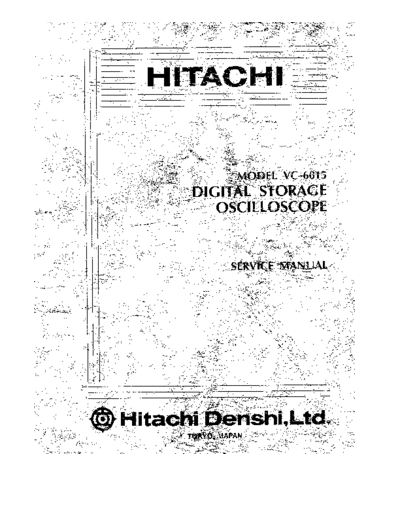 Hitachi_VC6015_Oscilloscope_Service_Manual-Hitachi_VC6015_Service_Manual