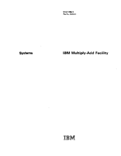 GA22-7082-0_Multiply-Add_Facility_Jan82