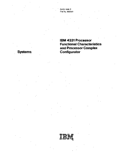 GA33-1526-2_4331_Processor_Functional_Characteristics_Sep80