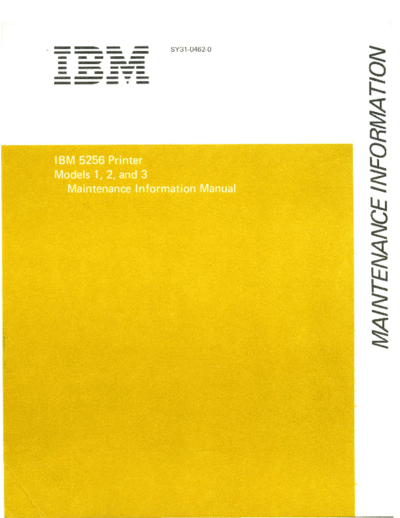 SY31-0462-0_5256_Printer_Maintenance_Information_Oct77