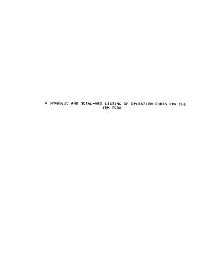7030_Opcode_List