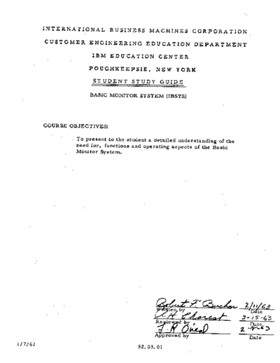 IBSYS_Study_Guide_Feb63