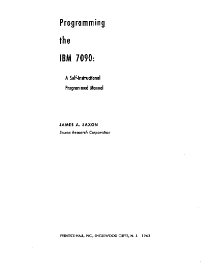 Saxon-ProgrammingThe7090