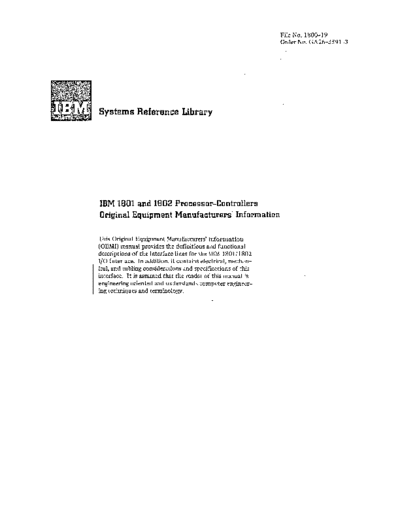 GA26-3591-3_1801_1802_Processor-Controllers_OEM_Information_Mar70