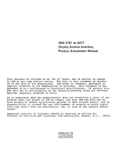 3791_to_3277_Display_Station_Interface_Product_Attachement_Manual_Mar75