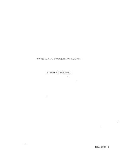R22-0027-0_Basic_Data_Processing_Course_Student_Manual_1964