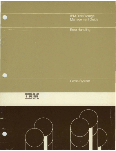 GA26-1672-0_IBM_Disk_Storage_Mangement_Guide_Error_Handling_Dec82