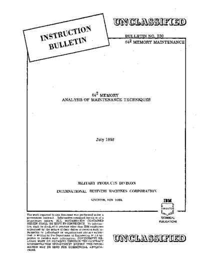 Bulletin_230_64_2_Memory_Analysis_of_Maintenance_Techniques_Jul58