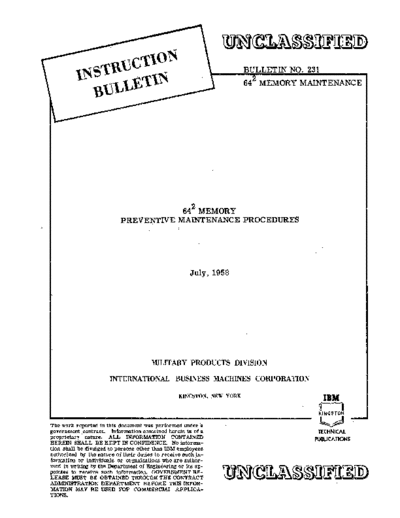 Bulletin_231_64_2_Memory_Preventive_Maintenance_Procedures_Jul58
