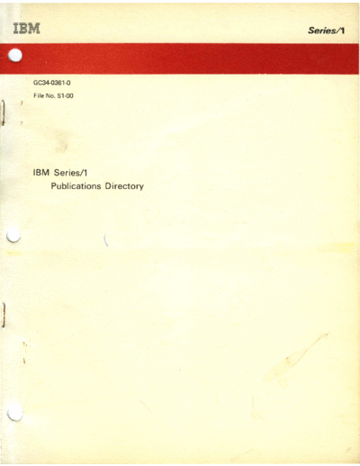 GC34-0361-0_Series_1_Publications_Directory_Aug81