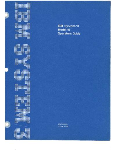 GC21-5075-3_IBM_System3_Model15_OperatorsGuide_Sep79