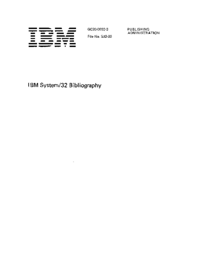 GC20-0032-3_System32_Bibliography_Apr78