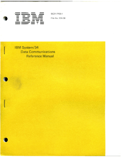SC21-7703-1_System_34_Data_Communications_Reference_Manual_Jul78