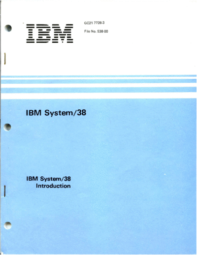 GC21-7728-3_IBM_System_38_Introduction_Jul81