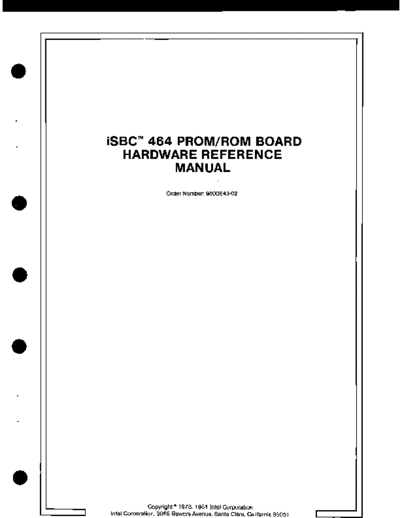 9800643B_iSBC_464_PROM_ROM_Board_Hardware_Reference_Manual
