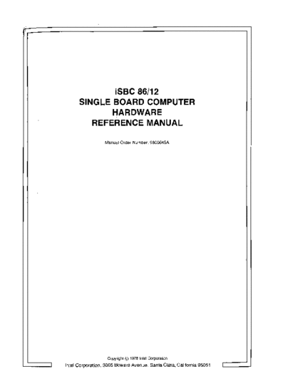 9800645A_iSBC_86-12_SBC_Hardware_Reference_Manual_Jul_78_NJ7P-S