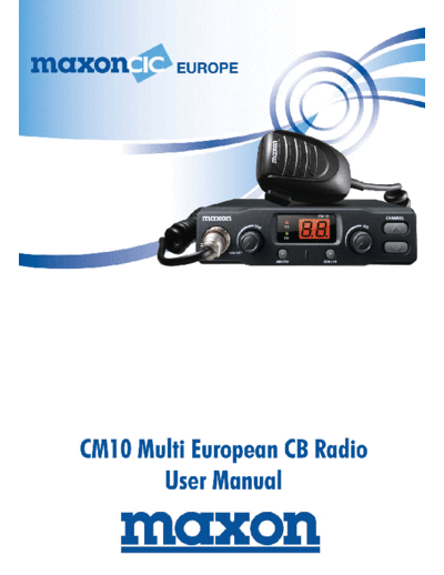 Maxon CM-10 Schema and User Manual