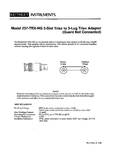 pa311a(Model 237TRXNG)