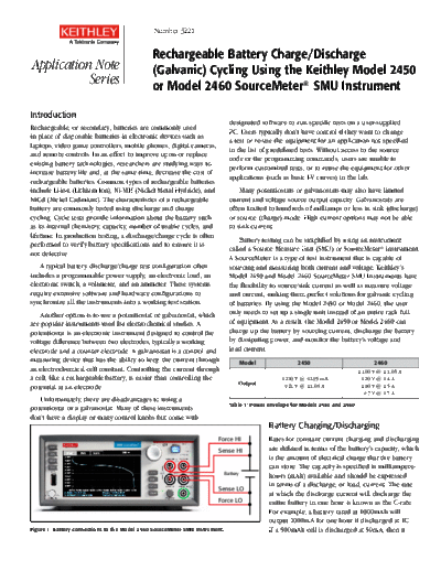 2450 2460 Recharge Battery AppNote