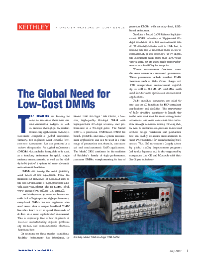 2867 Low-Cost DMMs