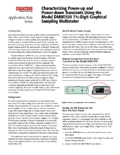 1KA-1019772-0 Transients wDMM7510 AppNote