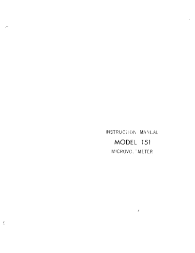 151(Model151Microvoltmeter)