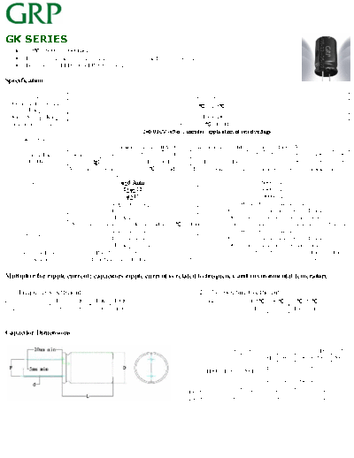 GRP [radial thru-hole] GK Series