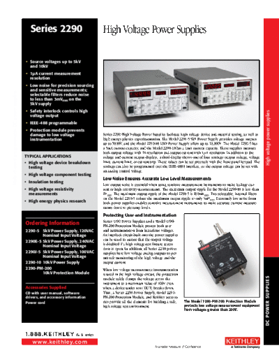 2290 HiVolt PowerSupply DataSheet