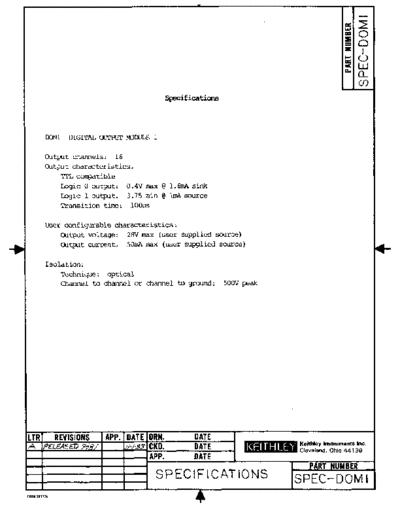 DOM1_500RevA_DocSpec