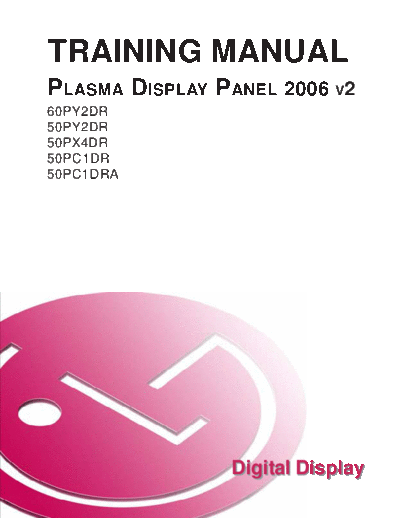 LG_2006_PDP_Training_Manual_60PY2DR_50PY2DR_50PX4DR_50PC1DR_50PC1DRA_[TM]