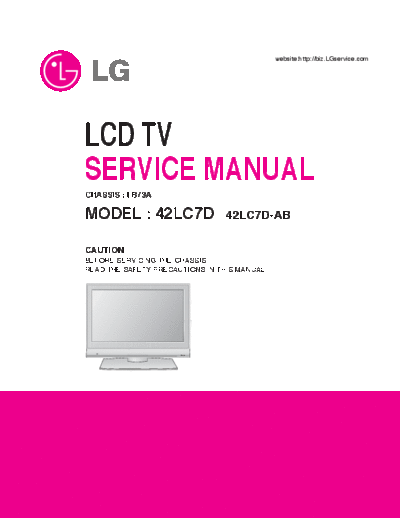 42LC7D Service Manual