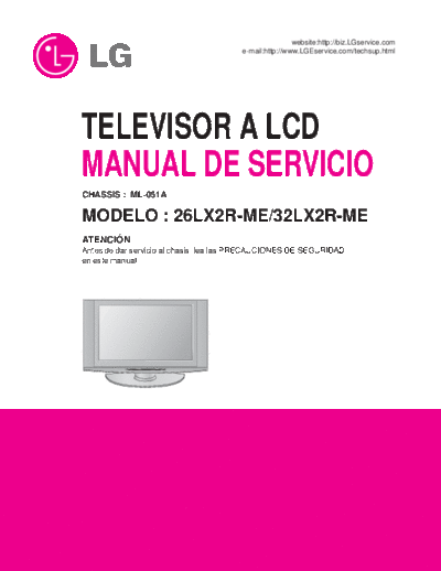 26LX2R Service Manual