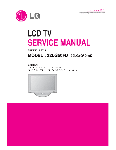 32LG50FD Service Manual