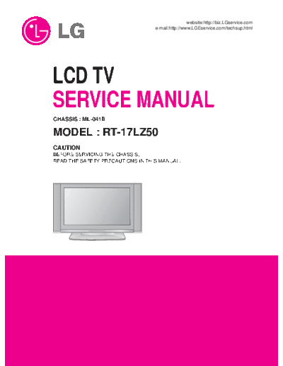 RT-17LZ50 Service Manual