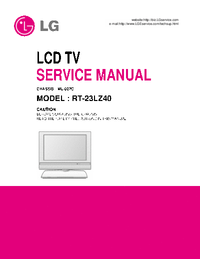 RT-23LZ40 Service Manual