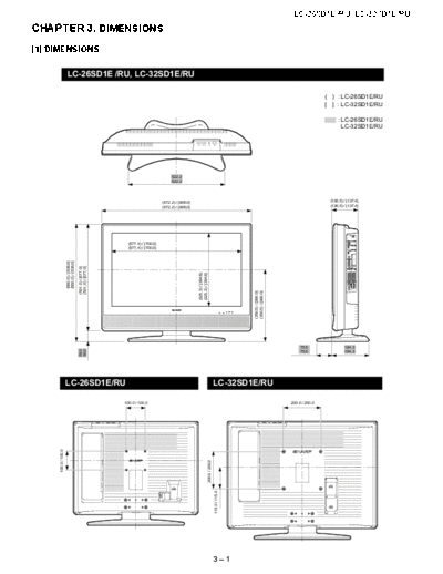 Sharp_LC-32SD1E_LC-26SD1E_Dimensions_[SM][SCH]