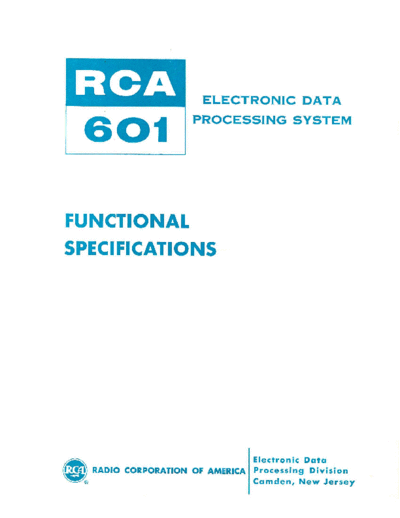601-01-00_RCA601_FunctSpec_Apr60