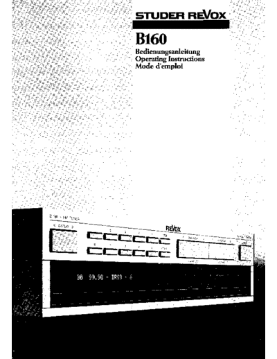Revox--B160--user--ID7303