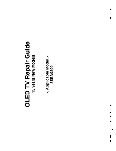 LG OLED TV Repair Guide 2013 (55EA9800 Ch ED34)