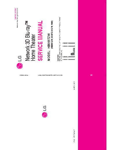 HB966TZW SERV MANUAL