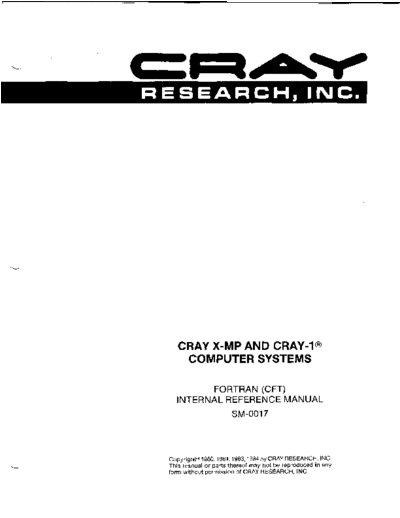 SM-0017_Fortran_CFT_Internal_Reference_Manual