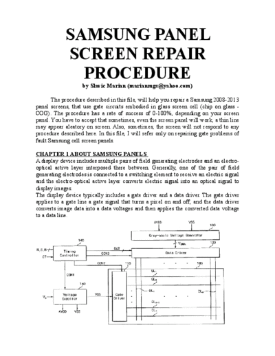 Samsung panel repair 