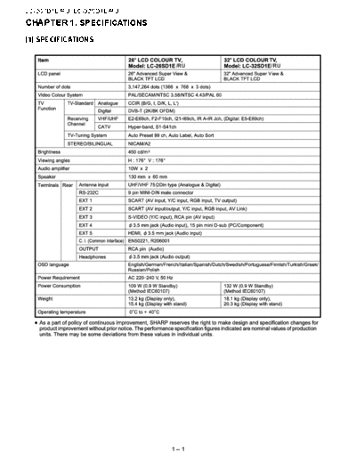 Sharp_LC-32SD1E_LC-26SD1E_Specifications_[SM]
