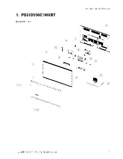 Samsung_PS51D550C1WXBT_F82A_Exploded_View_Parts_List(map) I101_[SM]