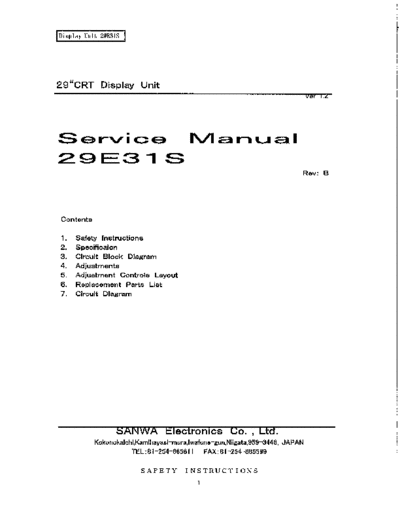 Sanwa+29E31S_SERVICEMANUAL_Ver1.2_2