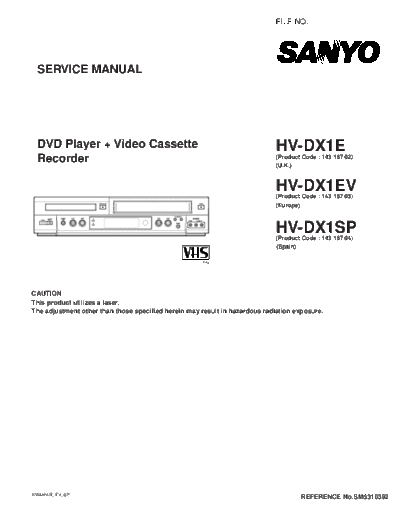 Sanyo_HV-DX1E_HV-DX1EV_HV-DX1SP_[SM]