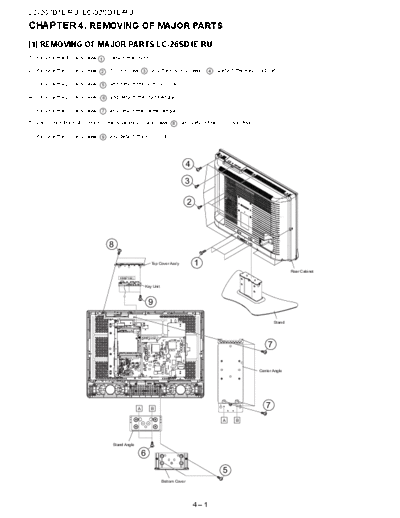 Sharp_LC-32SD1E_LC-26SD1E_Major_Parts_Disassembly_[SM]